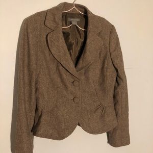 Ann Taylor Tan 2 Button Blazer